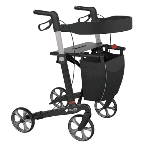 ASPIRE VOGUE CARBON FIBRE SEAT WALKER / ROLLATOR